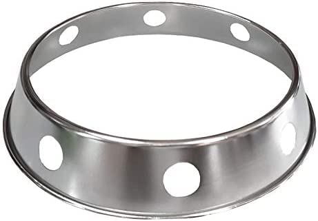 SUNRISE Kitchen Supply (Pack of 2) Plated Reversible Steel Wok Ring (7.5"/10")