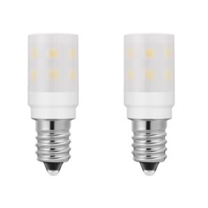 dryer light bulb 120v 10w 15w replacement, 10 watt equivalent we05x20431 wp22002263 appliance bulb e12 candelabra base, 2w 200lm not dimmable daylight white 2-count