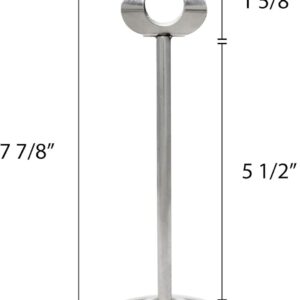 TrueCraftware- Set of 12 Stainless Steel 8" Table Card Stand Heavy Base- Table Number Holders Place Card Holder Table Picture Holder Wire Photo Holder Clips Picture Note Photo Stand