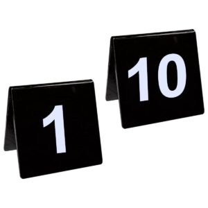 table numbers 1-10 black acrylic table numbers double side number table tent number for wedding reception restrant