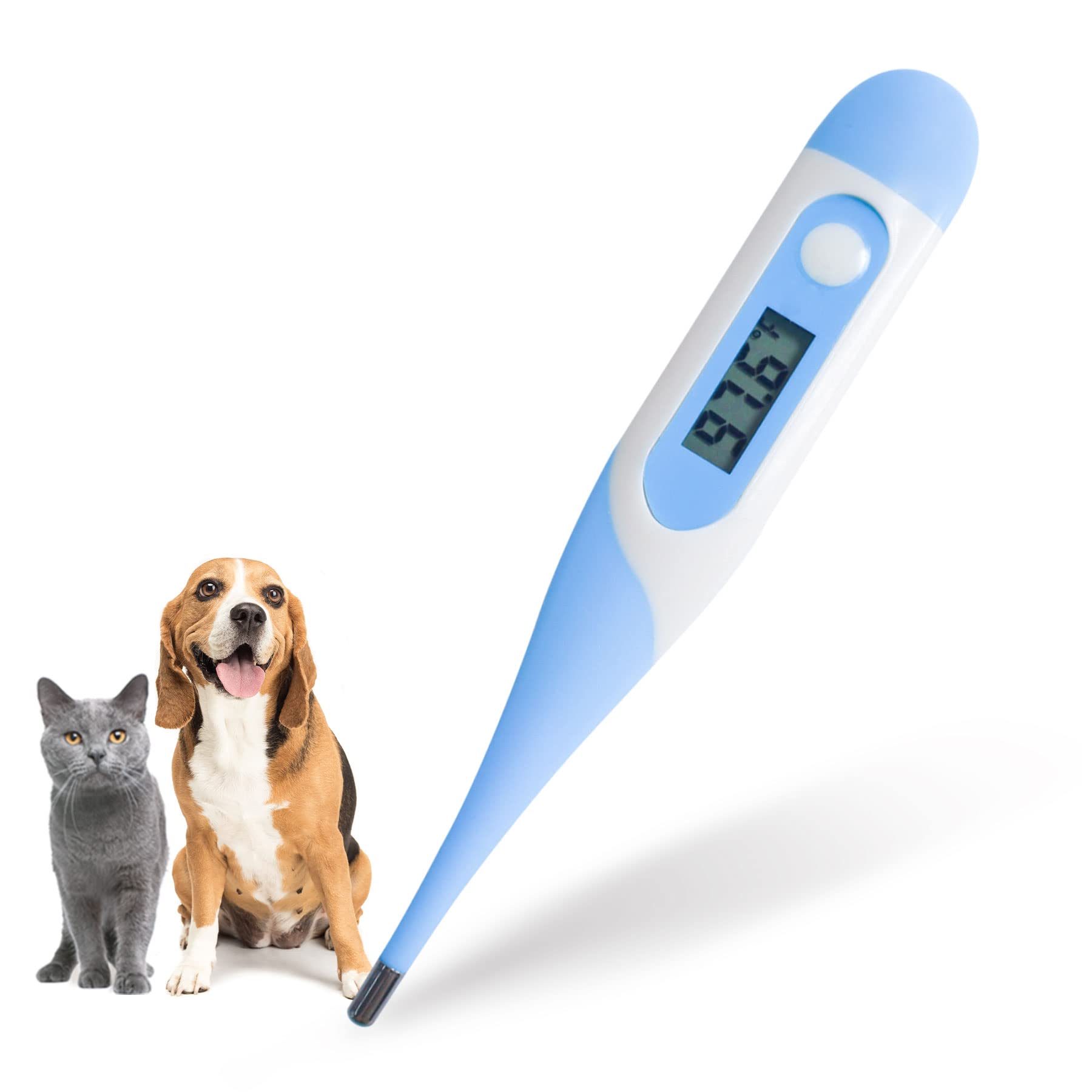 CONTEC Pet Thermometer for Accurate Fever Detection,Suitable for Cats/Dogs/Veterinarian, Waterproof Pet Thermometer,Digital Pet Thermometer with Beep