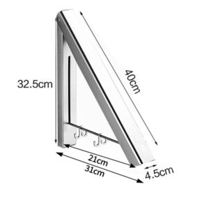 Wall Mount Retractable Clothes Rack,Drying Racks for Laundry Foldable, Retractable Clothes Drying Rack Folding Indoor, Home Storage Organizer Wall Hanger for Clothes