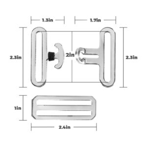 Harrison Howard 6PCS Hardware Horse Blanket Surcingle Buckle Replacement for Horse Sheets Surcingle Attachment 2 Sets