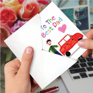 NobleWorks Birthday Father Greeting Card with 5 x 7 Inch Envelope (1 Card) DadLove You Daddy-Car C10308JBFG