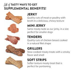 DOGSWELL Gut Health Meaty Jerky Dog Treats, Lamb, 10 oz. Pouch