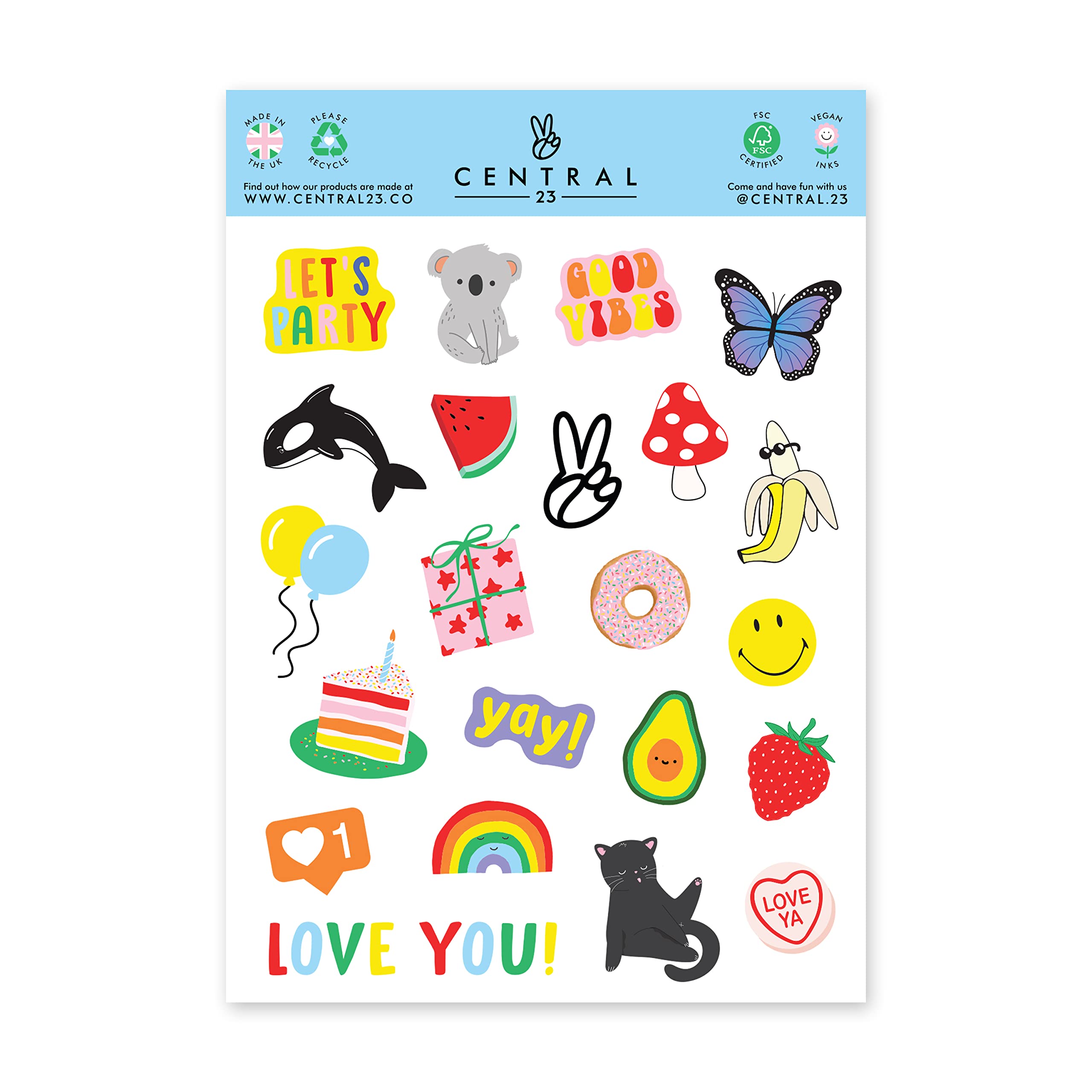 CENTRAL 23 Friend Birthday Cards For Women Men - 'My Favorite Friend' - Bestfriend Card - Comes With Fun Stickers - Made In UK