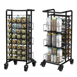 yeshine 32 Can Spray Paint Cart Spray Paint Storage Rack Metal Spray Can Holders Heavy Duty Spray Paint or Lube Can Aerosol Can Holder Spray Paint Can Rack Organizer for Garage and Craft Workroom