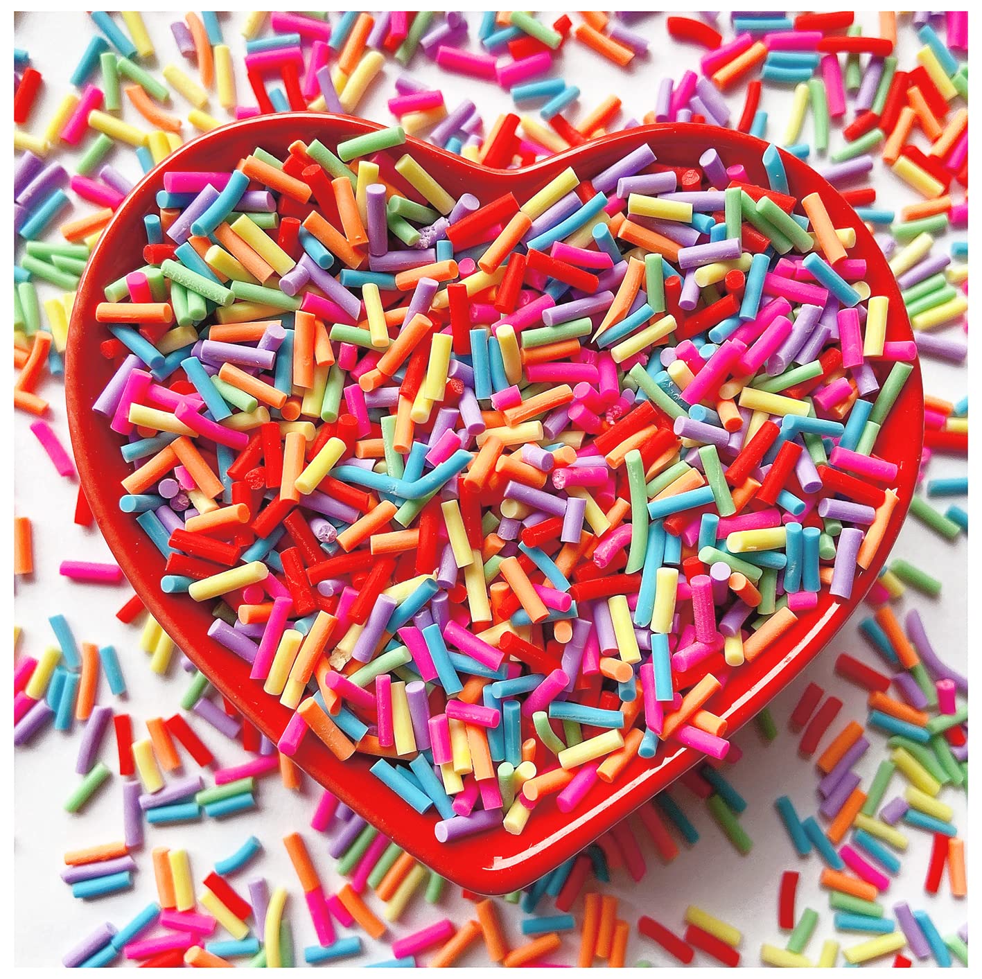 EHOPE 50g Fake Sprinkles Resin Sprinkles Fake Candy Sprinkles Clay Sprinkles Polymer Sprinkles Polymer Clay Slices for Nail Art DIY Crafts Cake Phone Case(21-Colorful Sugar）