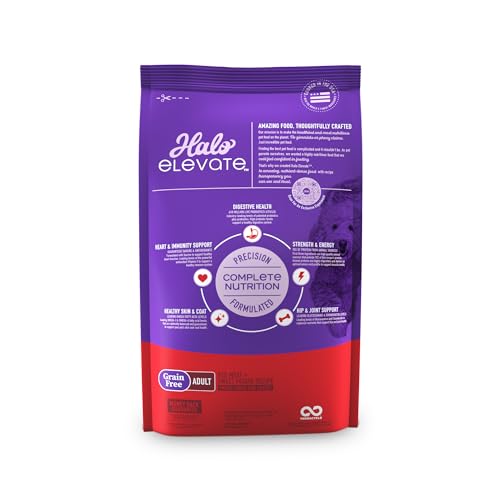 Halo Elevate Dry Dog Food, Grain Free Red Meat Recipe, 3.5lb