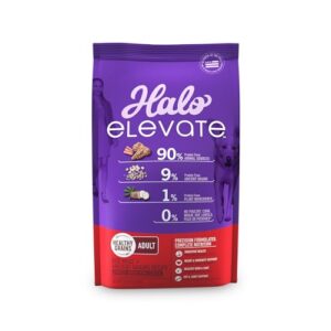 halo elevate dry dog food, healthy grains red meat recipe, 3.5lb