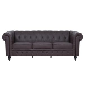 naomi home emery sofa espresso/air leather