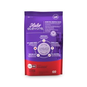 HALO Elevate Dry Dog Food, Healthy Grains Red Meat Recipe, 3.5lb