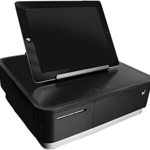 Star Micronics mPOP Integrated USB-C Lightning Receipt Printer & Cash Drawer with Tablet Stand - Black