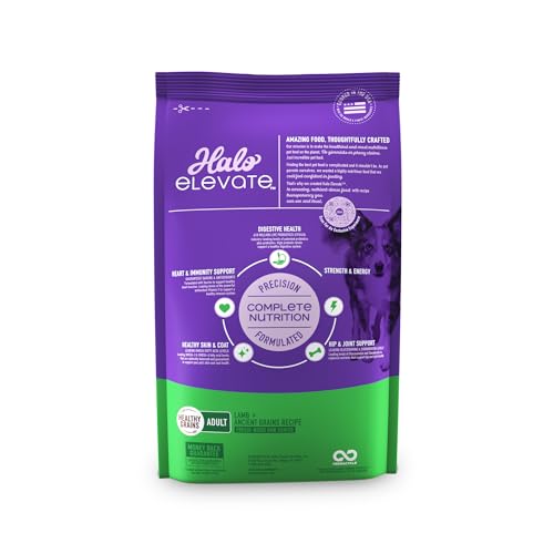 HALO Elevate Dry Dog Food, Healthy Grains Lamb Recipe, 3.5lb