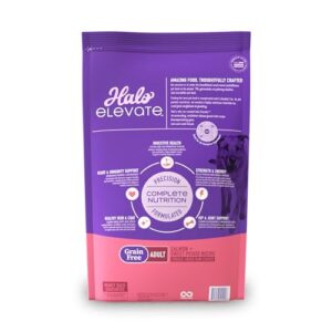 Halo Elevate Dry Dog Food, Grain Free Salmon Recipe, 20lb