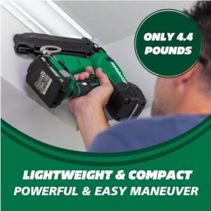 Metabo HPT 18V MultiVolt™ Cordless Brad Nailer Kit, 18 Gauge, 5/8" up to 2" Brad Nails, Includes (1) 18V 2.0Ah Lithium Ion Battery w/Fuel Gauge, Charger, Bag, Lifetime Power Tool Warranty, NT1850DFT