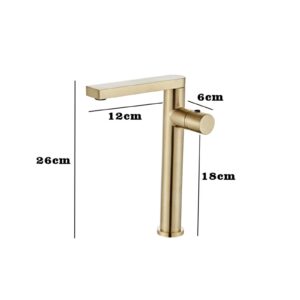 TOCOCO Basin Faucet Waterfall Bathroom Faucet Single Handle Basin Mixer Faucet Bathtub Antique Faucet Brass Sink Gold Black Faucet (Color : Antique-high)