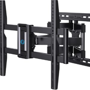 Pipishell Full Motion TV Wall Mount for 37-75 inch Flat/Curved TVs up to 100lbs, Wall Mount TV Bracket Swivel and Tilt, TV Mount Fits 8/12/16" Wood Studs, Max VESA 600x400mm, PILF3