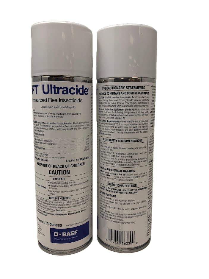 BASF 671858 PT Ultracide Pressurized Flea Insecticide, 14oz