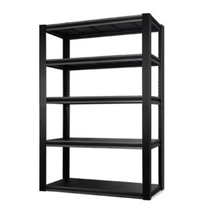 PACHIRA E-Commerce 72" Garage Shelving Heavy Duty, Wide Size Storage Shelves 5-Tier Large Metal Shelving Unit Adjustable Utility Rack for Garage, Pantry, 39.4" W x 17.7" D x 72" H