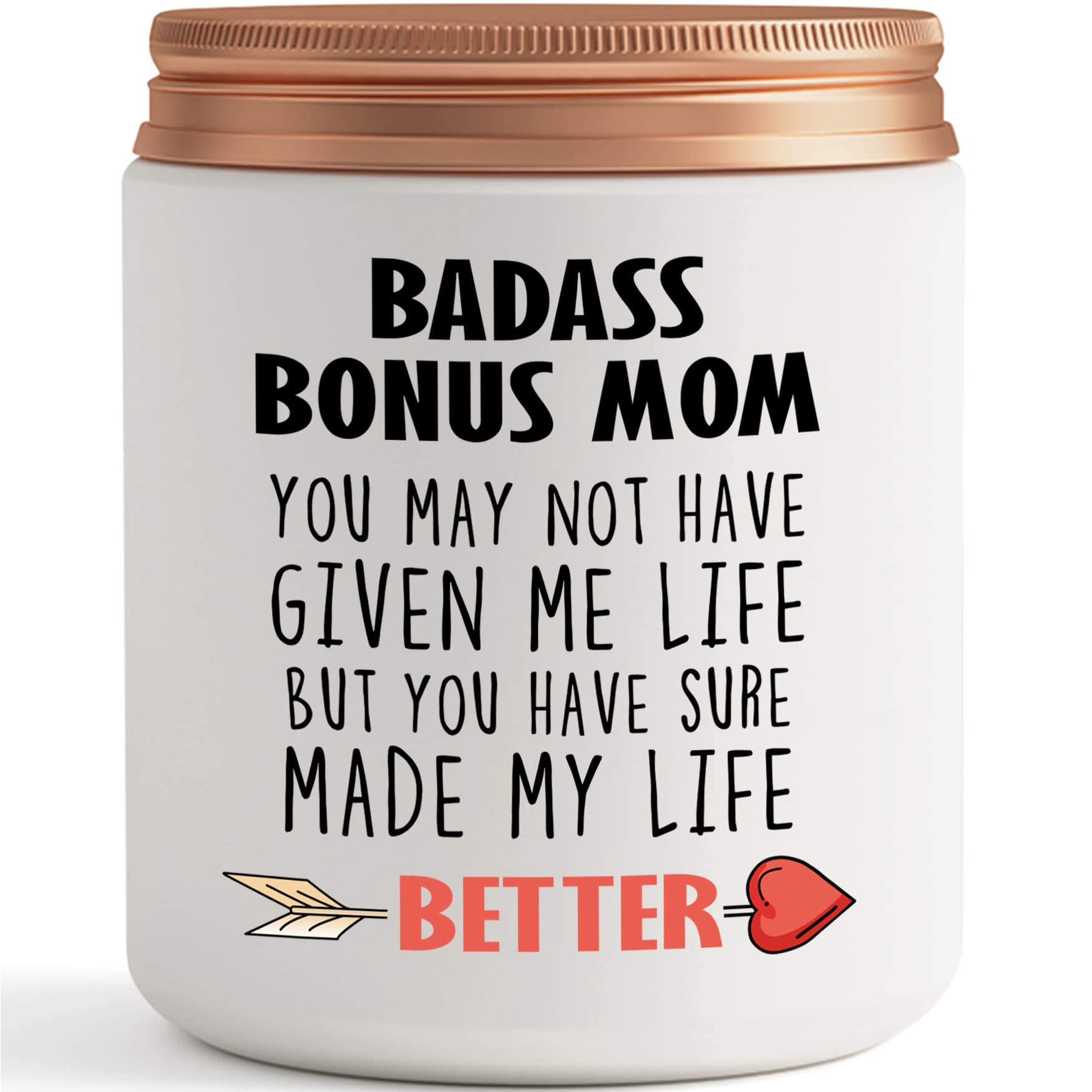 Bonus Mom Gifts- Mother in Law, Stepmom, Step Mom Birthday Christmas Mothers Day Gifts- Funny Best Candle Gift Ideas for Boyfriends Mom, Girlfriends Mom, Adopted Mom from Daughter Son