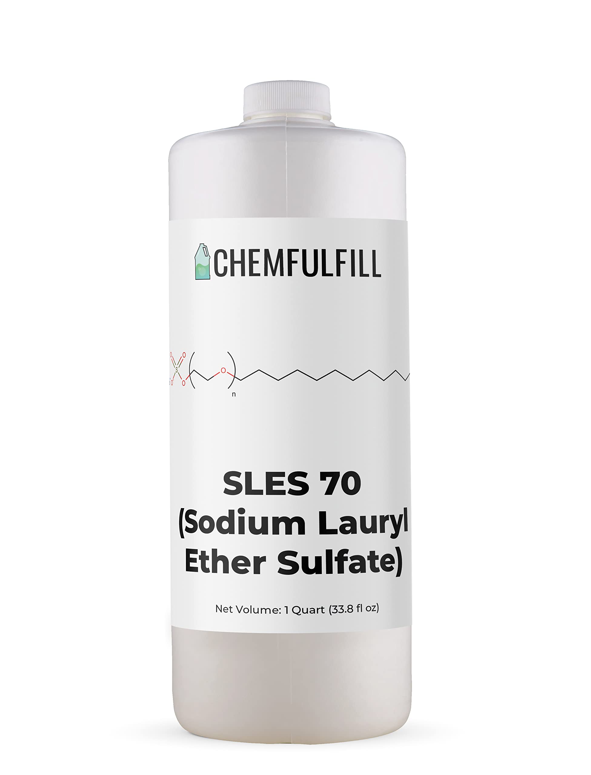 Chemfulfill Sodium Lauryl Ether Sulfate 70% – SLES 70% (SLES70) (Gallon (128 fl oz))