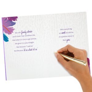 Hallmark Card for Aunt for Birthday, Thinking of You, Congrats, or Any Occasion (Extra Fun)