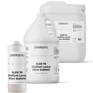 Chemfulfill Sodium Lauryl Ether Sulfate 70% – SLES 70% (SLES70) (Gallon (128 fl oz))