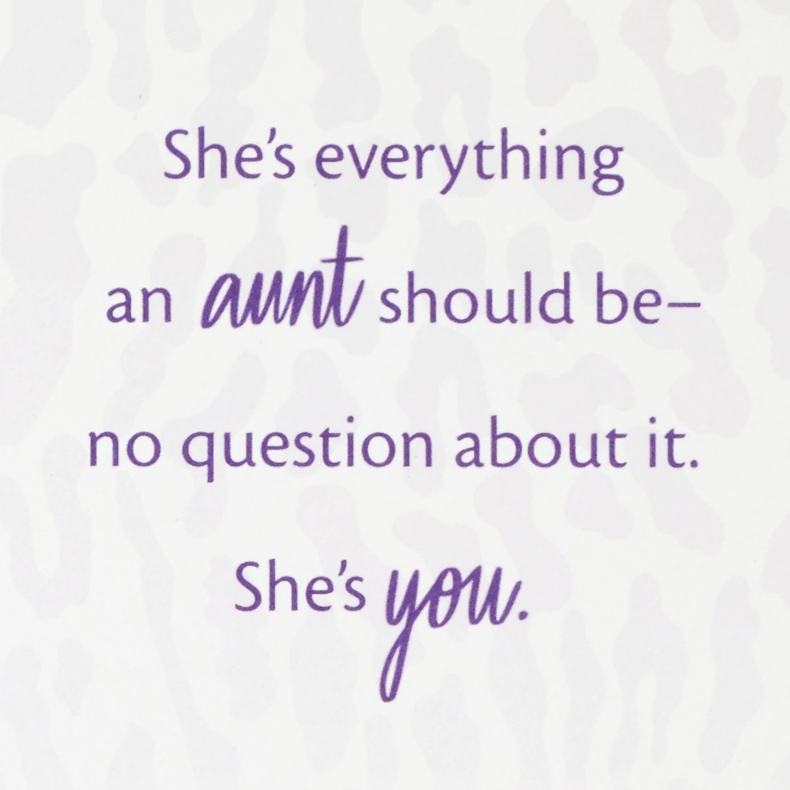 Hallmark Card for Aunt for Birthday, Thinking of You, Congrats, or Any Occasion (Extra Fun)