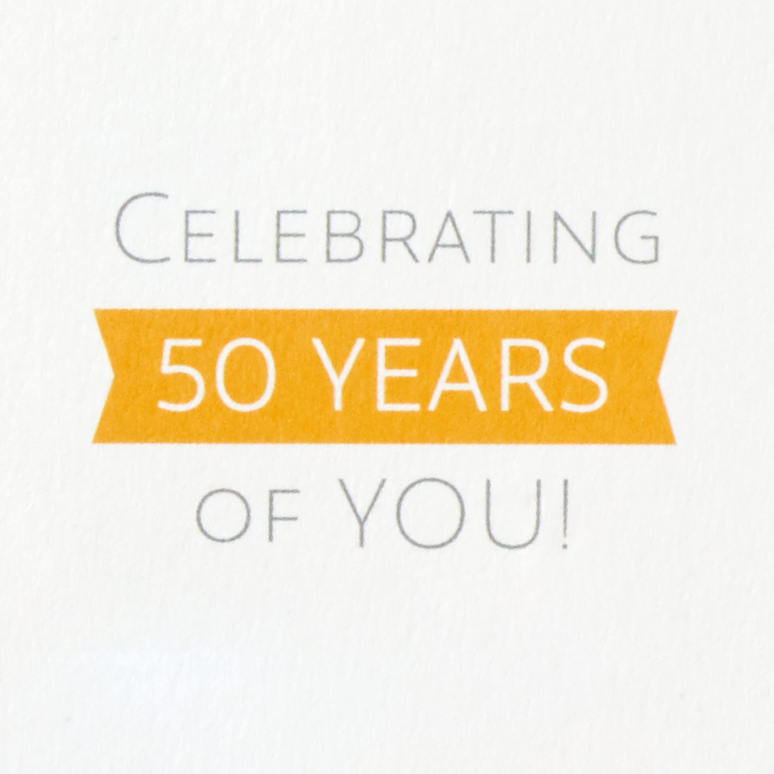 Hallmark Paper Wonder Pop Up 50th Birthday Card (Celebrating You)