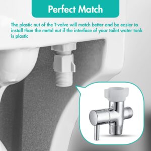 BARROCK Handheld Bidet Sprayer for Toilet, Stainless Steel Metal Made Baby Cloth Diaper Spraying Kit, Bathroom Toilet Bidet Attachment Set for Bathing Pets and Feminine Hygiene, Brushed Nickel