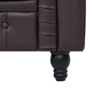 Naomi Home Emery Sofa Espresso/Air Leather