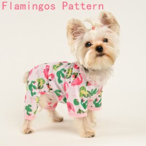 Dog Clothes for Small Dogs Boy Girl, Dog Pajamas Tiny Chihuahua Yorkie Spring Summer Shirt, Cute Puppy Outfit Pjs Jumpsuit Cat Onesie Apparel Pet Clothes