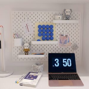 Pegboard Accessories Combination Wall Organizer,2PC Of Cup Container, Storage Shelves Use DIY Storage Cube Shelf for Mini goods, White(Cup)