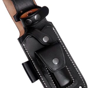 Ottoza TOP GRAIN Leather Knife Sheaths for Fixed Blade Knives, Leather Knife Sheath for Belt, Leather Knife Holster Belt Knife Holder, Vertical Knife Sheath for Belt No:352