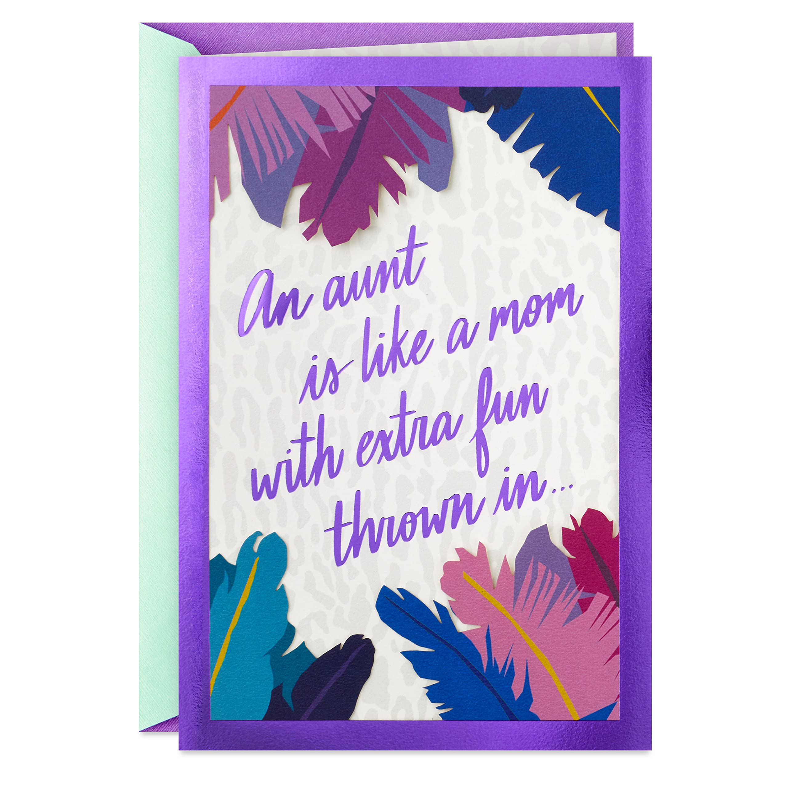 Hallmark Card for Aunt for Birthday, Thinking of You, Congrats, or Any Occasion (Extra Fun)