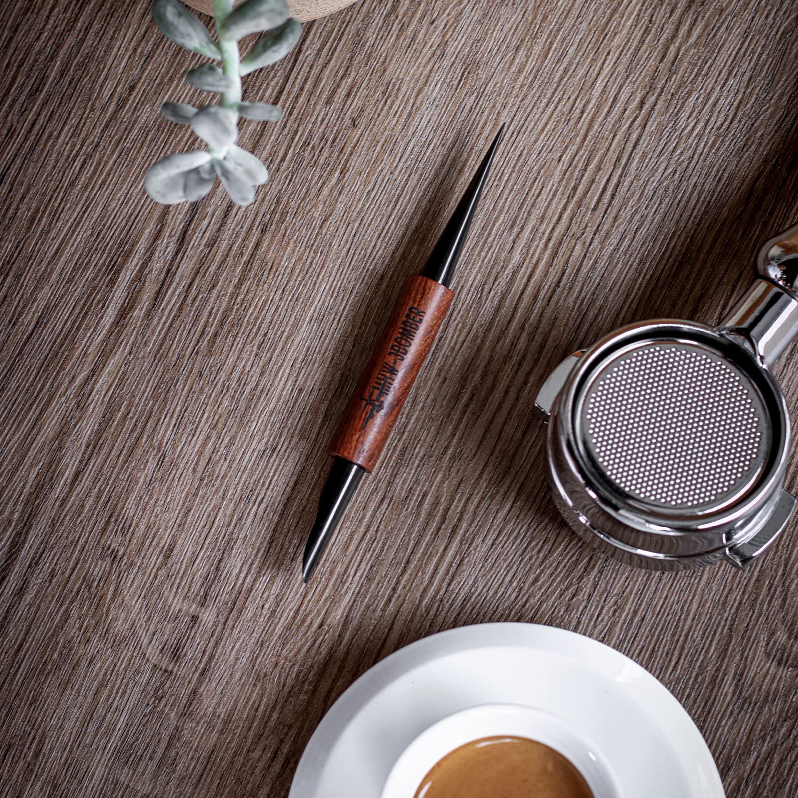 MHW-3BOMBER Latte Art Pen for Barista, Rosewood Coffee Art Pen for Latte/Cappuccino/Macchiato, Espresso Art Tool, CN5400R