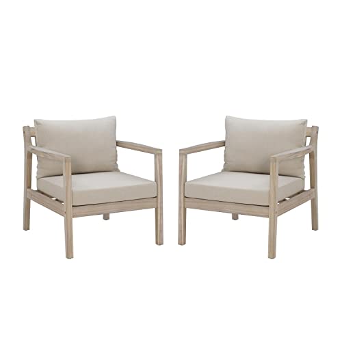 Linon Teagon BGE NAT Side Chair 2Pc