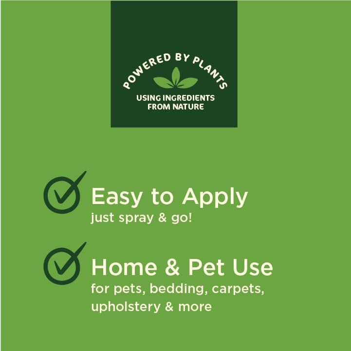 SimpleSource® Flea & Tick Home & Pet Spray, Powered by Plants, Kills Fleas, Flea Eggs, Flea Larvae, & Ticks, Kills & Repels Mosquitos, 32oz Bottle