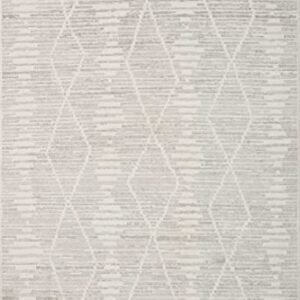 Loloi II Kamala Collection KAM-02 Ivory/Silver 7'-10" x 10' Area Rug