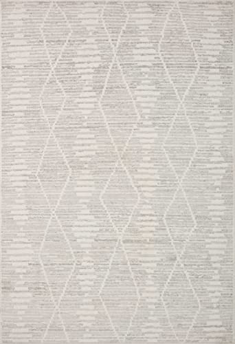 Loloi II Kamala Collection KAM-02 Ivory/Silver 7'-10" x 10' Area Rug