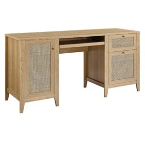 modway soma desk, oak, 63"