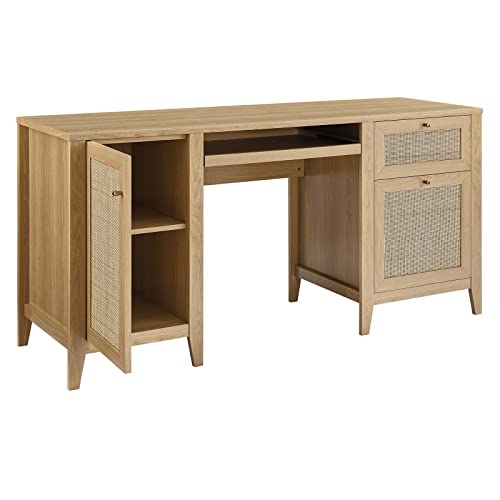 Modway Soma Desk, Oak, 63"