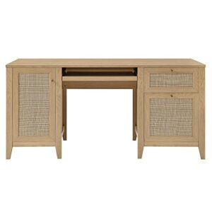 Modway Soma Desk, Oak, 63"