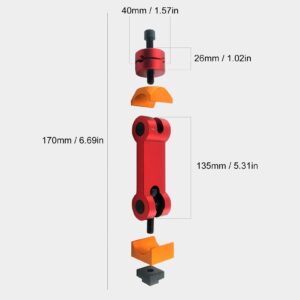 Adjustable Milling Vise Stop, CNC Mill Work Stop Part Locator Milling Machine Positioner, Universal CNC Machine Movement Mill Work Stop Tool Part Workpiece