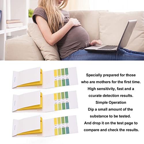 3Pcs Sets Amniotic Fluid Test Strip, Maternity Home High Sensitivity Feminine Test Strips with Color Comparison Card