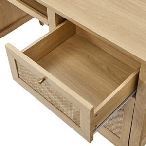 Modway Soma Desk, Oak, 63"