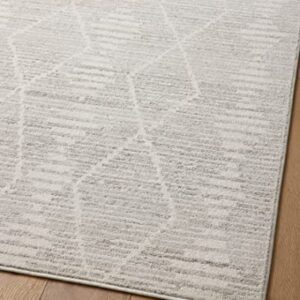 Loloi II Kamala Collection KAM-02 Ivory/Silver 7'-10" x 10' Area Rug