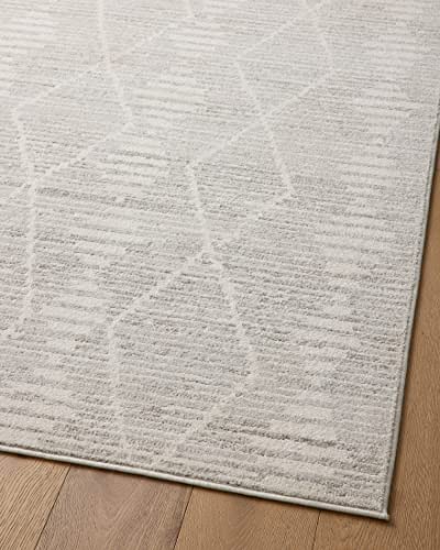 Loloi II Kamala Collection KAM-02 Ivory/Silver 7'-10" x 10' Area Rug