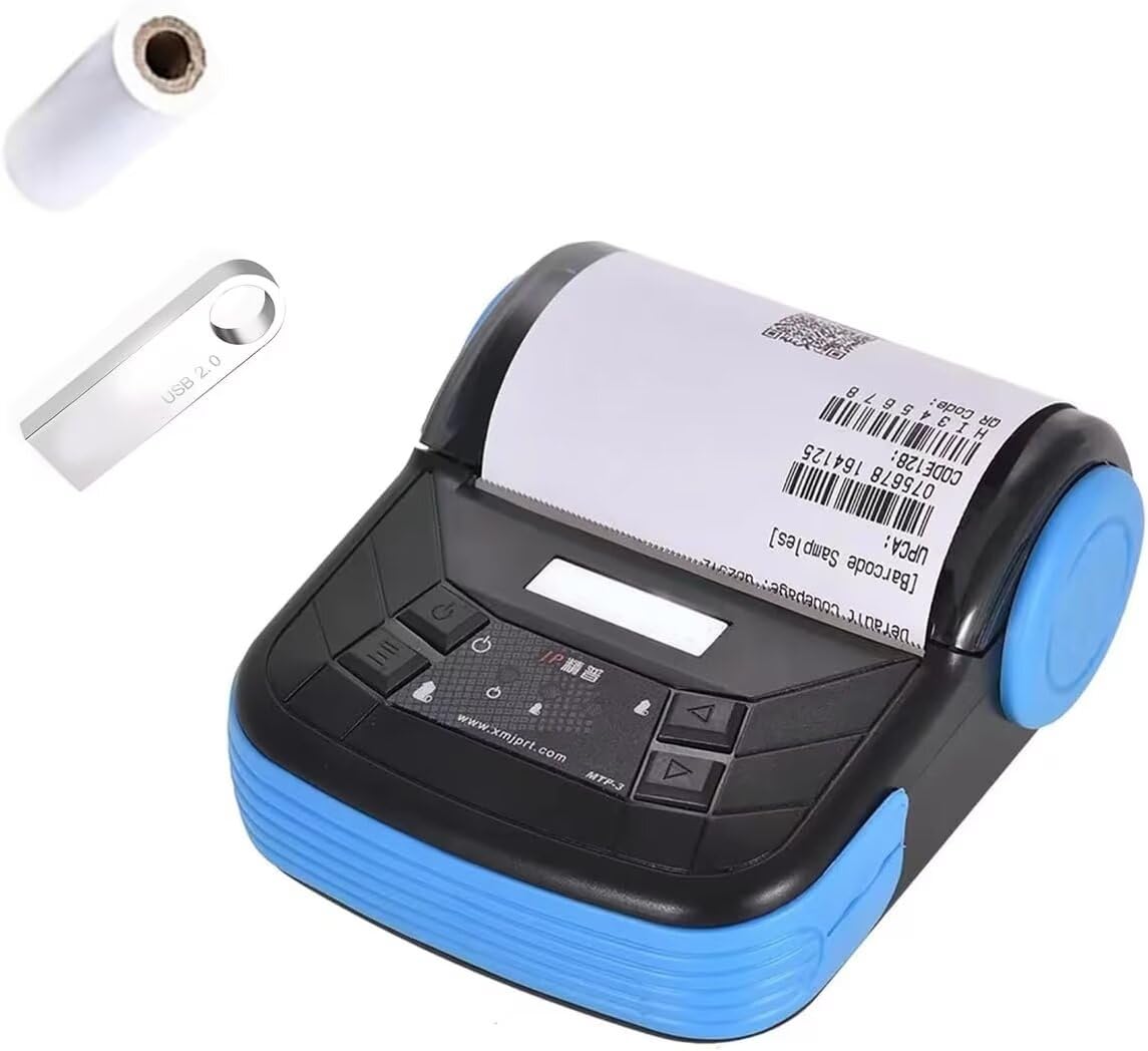 NOT for ios/ipad/MAC,80mm android portable bluetooth Receipt thermal Printer, mobile wireless 3 inch Ticket Bill invoice pos Printer for store small business,compatible with Windows/android